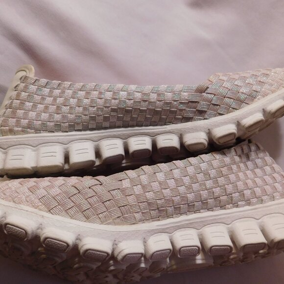 Skechers EZ Flex 2 Iridescent Slip-On Shoes Memory Foam Woman's Size 9.5 - Picture 4 of 11